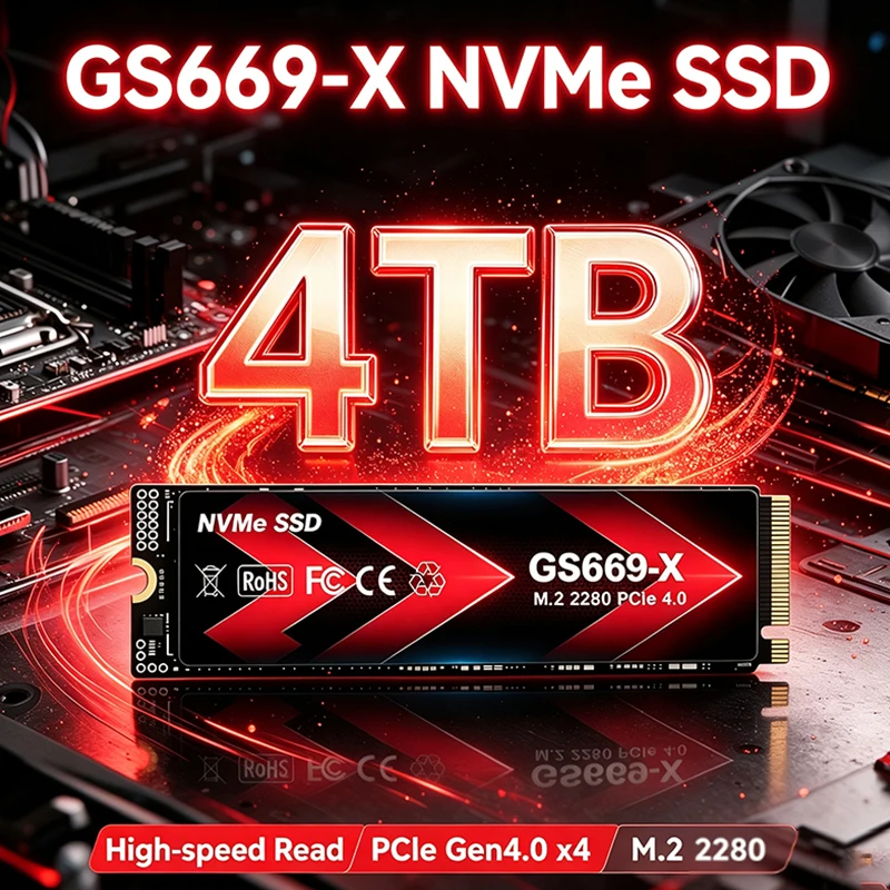 Neue Original GS669-X NVMe SSD – M.2 Nvme 4Tb Pcie 4.0 Ssd Bewertung und Preis