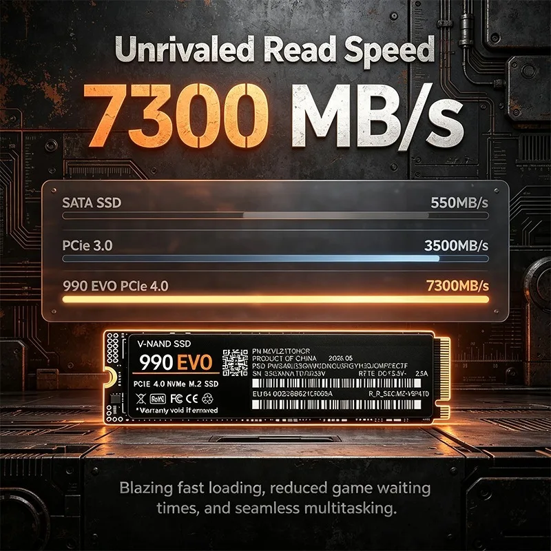 Gaming M.2 NVMe SSD 990 EVO PC – M.2 Nvme 4Tb Pcie 4.0 Ssd Bewertung und Preis