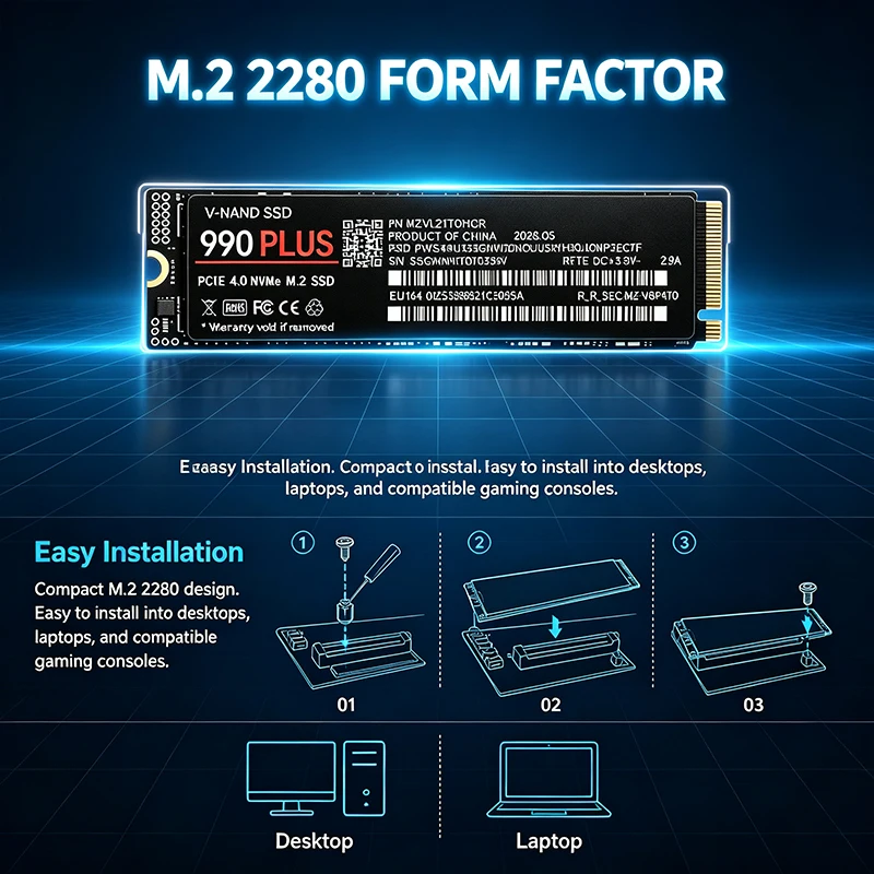 Original 990 Plus M.2 NVMe PCI – M.2 Nvme 4Tb Pcie 4.0 Ssd Bewertung und Preis